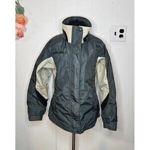 Vintage columbia rain jacket ski‎ coat Greenish gray women’s Small bugaboo